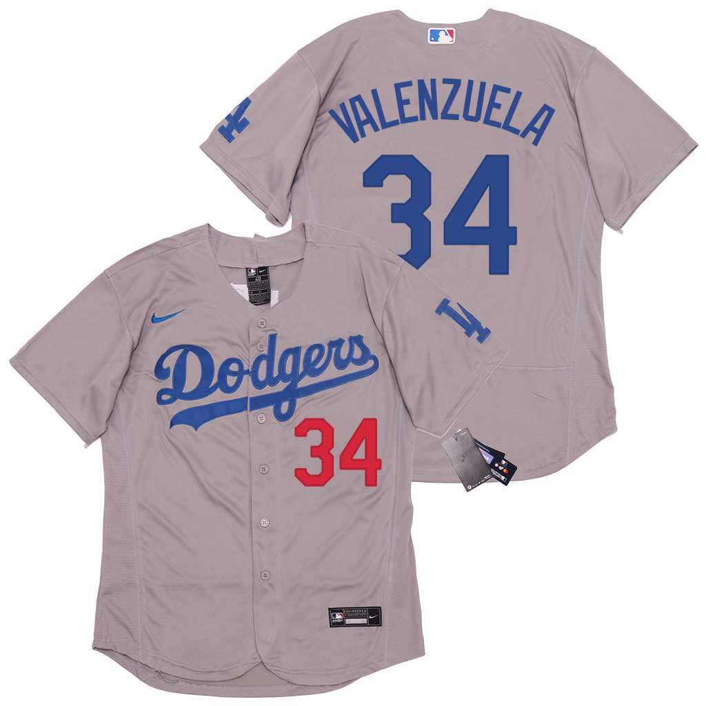 Dodgers 34 Fernando Valenzuela Gray 2020 Nike Flexbase Jersey,We sell and wholesale Dodgers 34 Fernando Valenzuela Gray 2020 Nike Flexbase Jersey on line form chian!